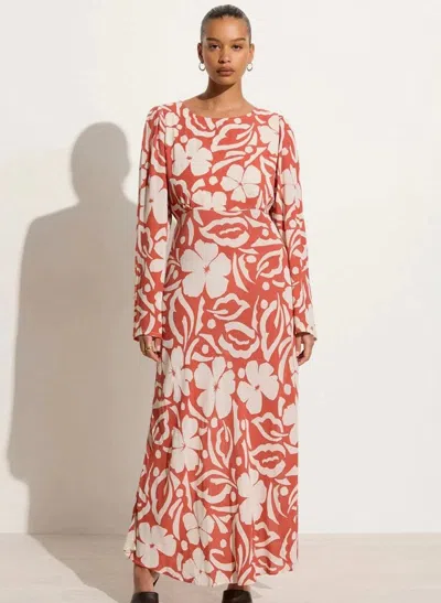 Faithfull The Brand Shiva Maxi Dress Pavito Floral In Pink