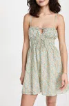 Faithfull The Brand Shivka Mini Dress In Sabinosa Floral Print In Multi