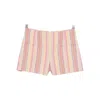 Faithfull The Brand Striped Pocket Shorts In Multi