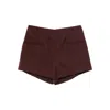 Faithfull The Brand Florine Pocket Shorts In Burgundy