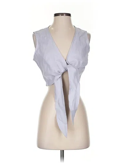 Pre-owned Faithfull The Brand Sleeveless Blouse In Gray