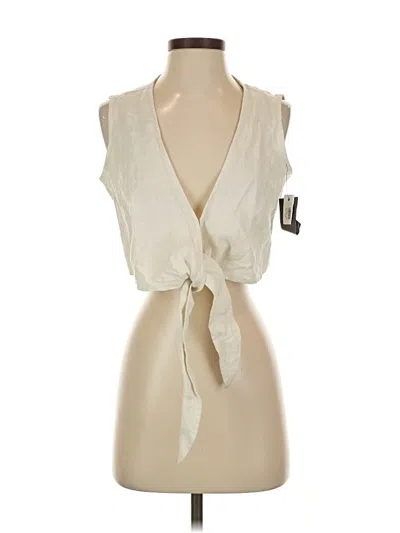 Pre-owned Faithfull The Brand Sleeveless Blouse In White