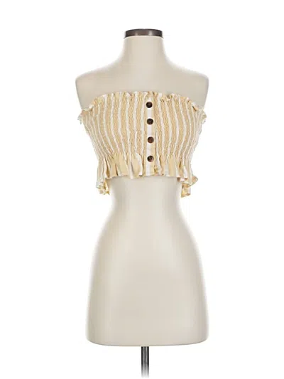 Pre-owned Faithfull The Brand Sleeveless Blouse In White