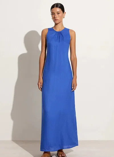 Faithfull The Brand Sommar Maxi Dress Sicilian Blue