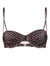 Shop Faithfull The Brand Stefania Bikini Top In Lpd Ludovica Polka Dot