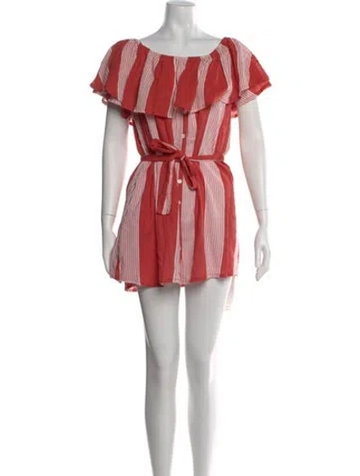 Pre-owned Faithfull The Brand Striped Mini Dress W/ Tags