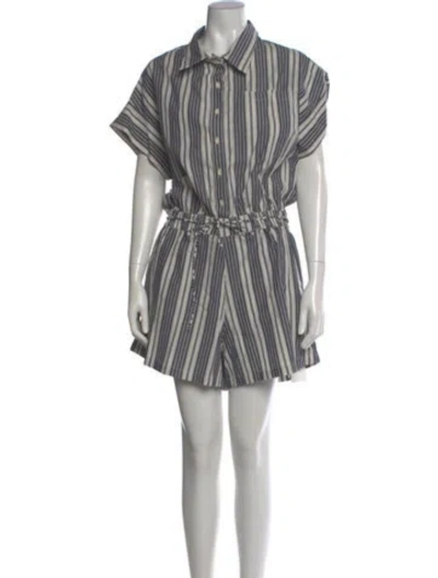 Pre-owned Faithfull The Brand Striped Romper In Multi