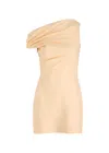 Faithfull The Brand Suis Draped Linen Mini Dress