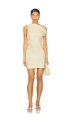 Faithfull The Brand Linen Suis Mini Dress In Neutral