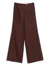 Faithfull The Brand Syna Linen Trousers In Brown