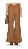 Faithfull The Brand Syna Pant In Brown