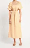 FAITHFULL THE BRAND TRINITA MAXI DRESS IN PLAIN BUTTER