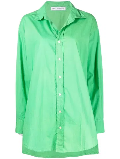 Faithfull The Brand Vega Shirt Dress In Green