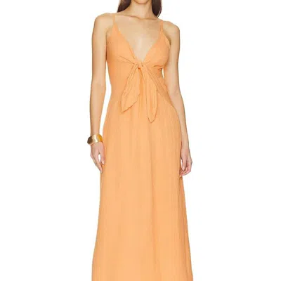 Faithfull The Brand Verona Midi Dress In Yellow