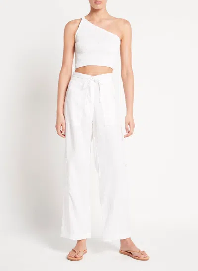 Faithfull The Brand White One Shoulder Top