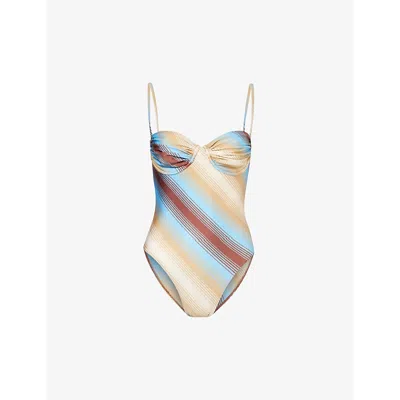 Faithfull The Brand Womens Cervia Stripe Gabriella Striped Swimsuit