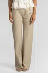 Faithfull The Brand Women's Selan Pants In Pinstripe Fawn White In Multi