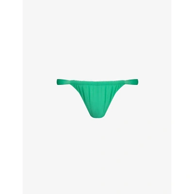 Faithfull The Brand Womens Verde Andez Recycled Polyamide Blend Bikini Bottoms