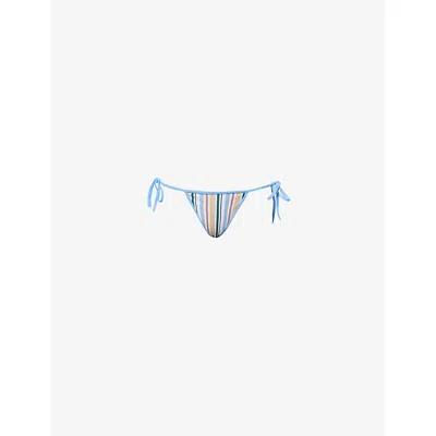 Faithfull The Brand Womens Sifnos Stripe Adra Striped Bikini Bottoms In Multi
