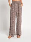 Faithfull The Brand Womens High Waist Pants With Checkered Print In Brown