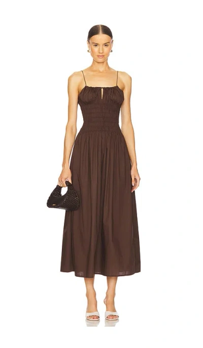 Faithfull The Brand X Revolve Aya String Midi Dress In Bistre