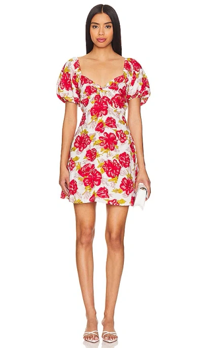 Faithfull The Brand X Revolve Elissa Mini Dress In Isadora Floral Red