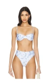 Faithfull The Brand X Revolve Farrah Bikini Top In Lois