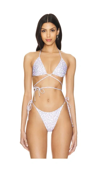 Faithfull The Brand X Revolve Marzia Bikini Top In Lavande