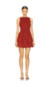 Faithfull The Brand X Revolve Noa Mini Dress In 石榴红