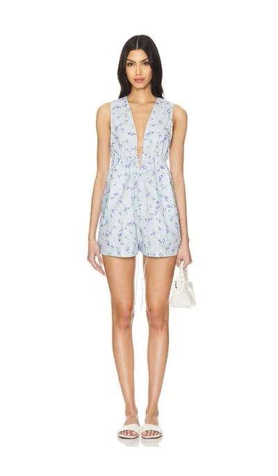 Faithfull The Brand X Revolve Tamary Playsuit In Blue