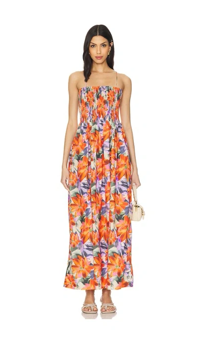 Faithfull The Brand X Revolve Tergu Maxi Dress In Orange