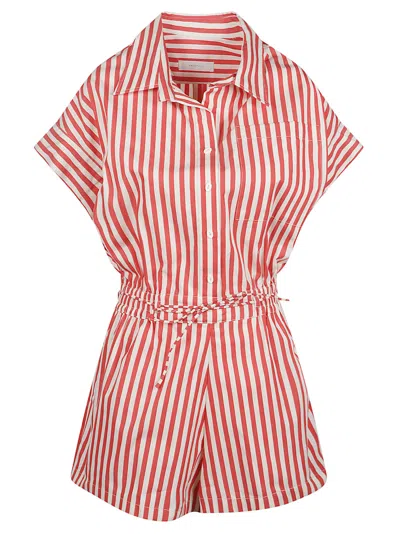 Faithfull The Brand Zion Playsuit In Red