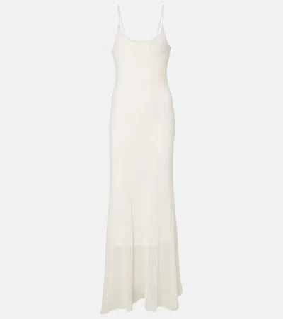 Faithfull Treillis Crochet Cotton-blend Midi Dress In White
