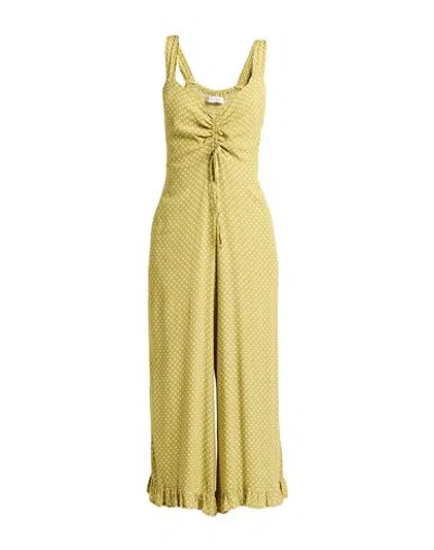 Faithfull Woman Jumpsuit Lime Green Size 8 Rayon