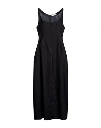 Faithfull Woman Maxi Dress Black Size 10 Linen