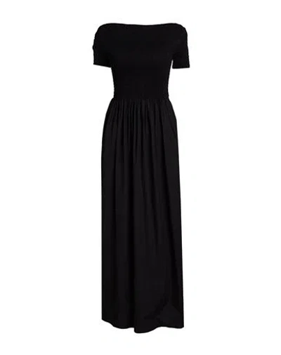 Faithfull Woman Maxi Dress Black Size Xl Cotton