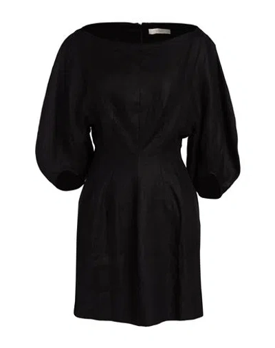 Faithfull Woman Mini Dress Black Size 2 Linen