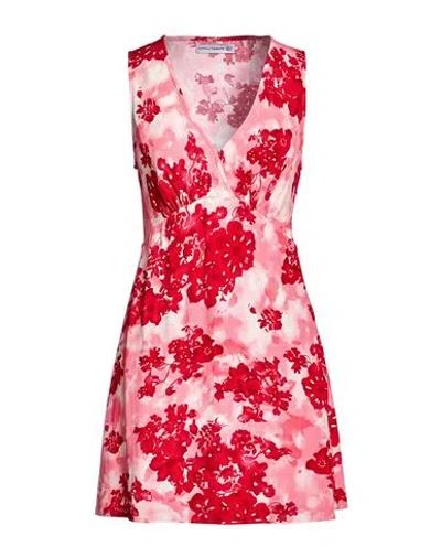Faithfull Woman Mini Dress Pink Size 8 Rayon