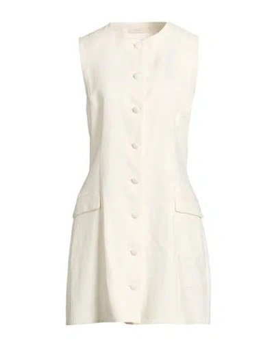 Faithfull Woman Mini Dress White Size 6 Linen