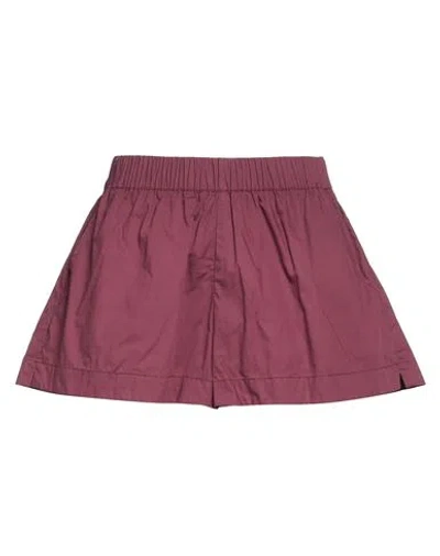 Faithfull Woman Shorts & Bermuda Shorts Plum Size 6 Cotton In Purple
