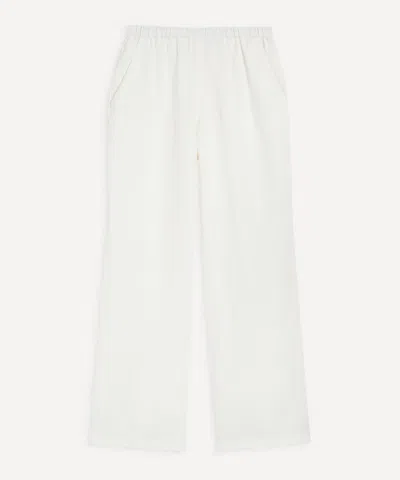 Faithfull Women's Capriola White Linen Trousers