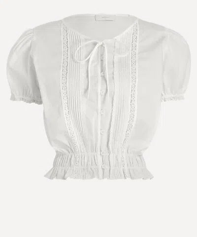 Faithfull Women's Fiora White Cotton Blouse