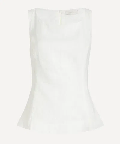 Faithfull Women's Iria White Linen Top