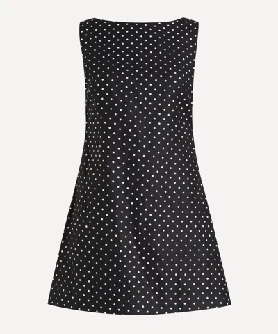 Faithfull Women's Jacie Polka-dot Mini Dress In Black