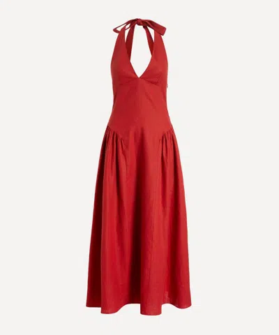 Faithfull Women's La Cala Red Midi Dress