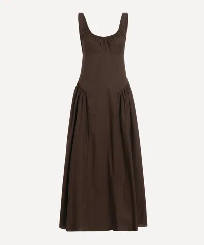 Faithfull Women's Marcella Espresso Midi Dress In Gold