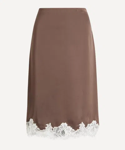 Faithfull Women's Marisol Slip Skirt In Brown