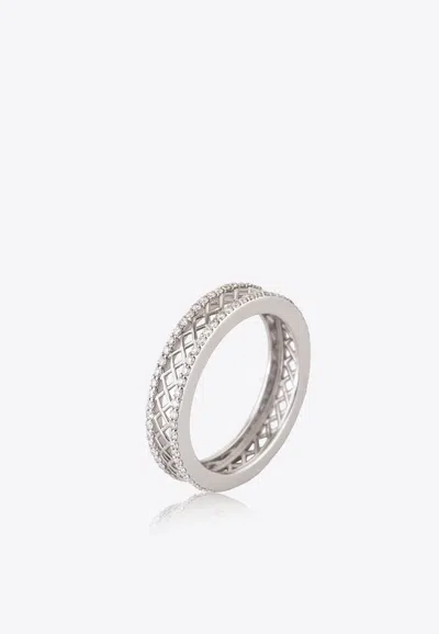 Falamank Corset Collection 18-karat White Gold Ring With White Diamonds