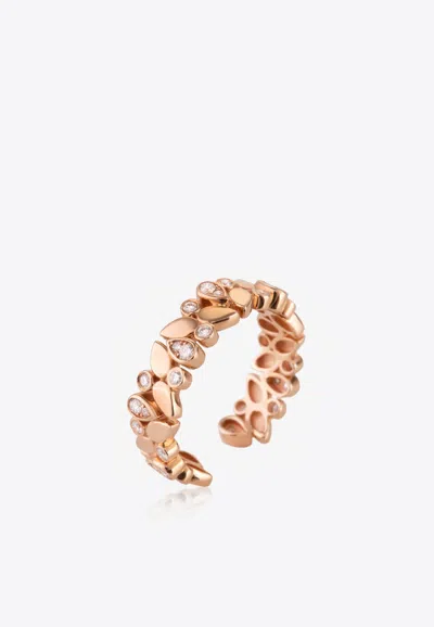 Falamank Diamond Splash Collection 18-karat Rose Gold Ring With White Diamonds