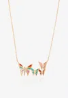 Falamank My Dream Is To Fly Necklace In 18-karat Yellow